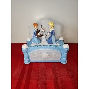 Jakks Disney Animatronic Musical Jewelry Box  Frozen Anna Elsa Olaf tested sings